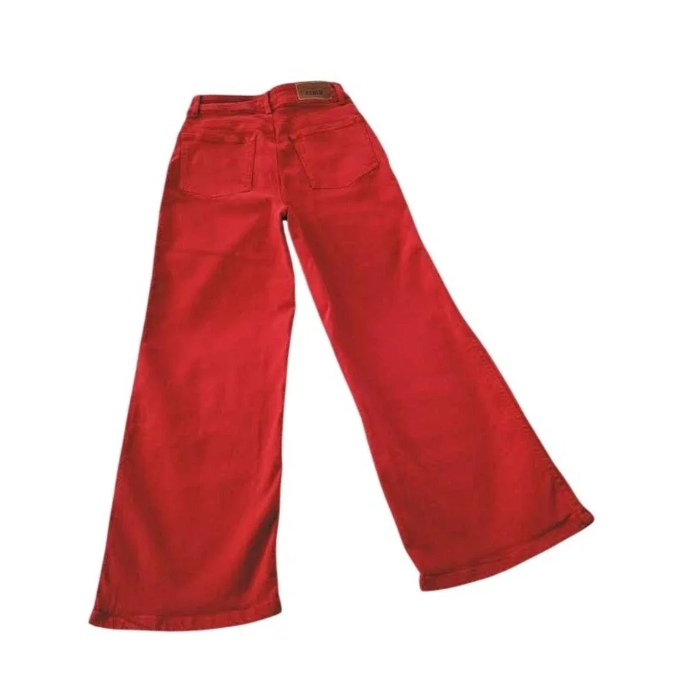 Sezane red denim